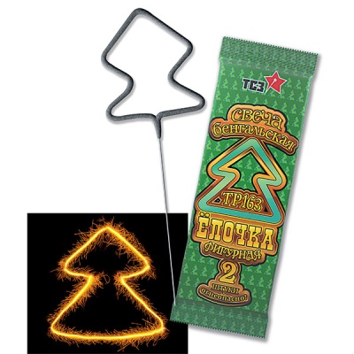 Елочка Бенгальские огни фигурные купить в Сорочинске | sorochinsk.salutsklad.ru