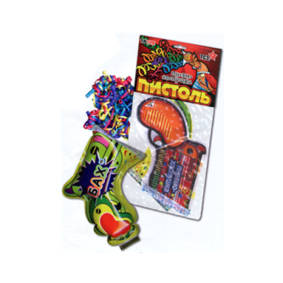 Пистоль Надувная хлопушка купить в Сорочинске | sorochinsk.salutsklad.ru