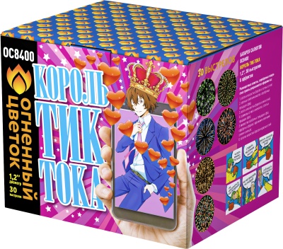 Король Тик-Тока Батарея салютов купить в Сорочинске | sorochinsk.salutsklad.ru